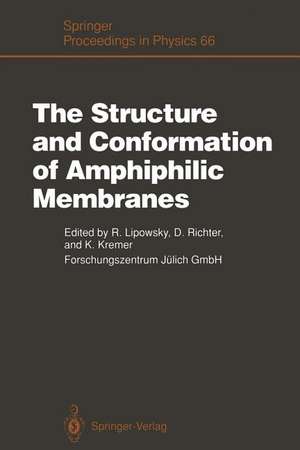 The Structure and Conformation of Amphiphilic Membranes: Proceedings of the International Workshop on Amphiphilic Membranes, Jülich, Germany, September 16–18, 1991 de Reinhard Lipowsky