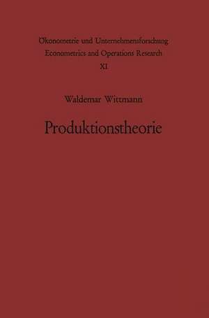 Produktionstheorie de W. Wittmann