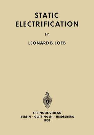 Static Electrification de L.B. Loeb