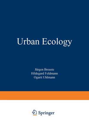 Urban Ecology de Jürgen Breuste