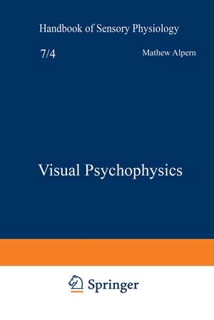 Visual Psychophysics de Dorothea Jameson