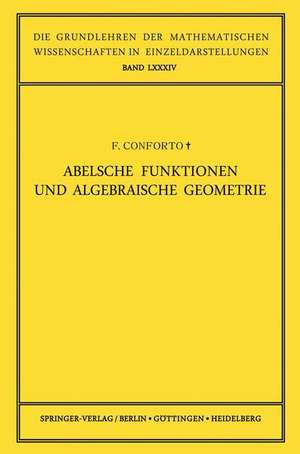 Abelsche Funktionen und Algebraische Geometrie de Fabio Conforto