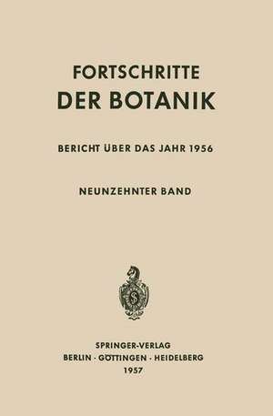 Bericht Über das Jahr 1956 de Ulrich Lüttge