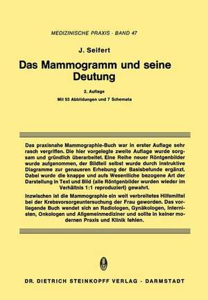 Das Mammogramm und seine Deutung de Jürgen Seifert