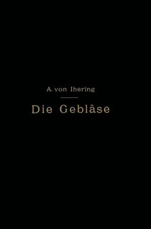 Die Gebläse: Bau und Berechnung der Maschinen zur Bewegung, Verdichtung und Verdünnung der Luft de Albert von Ihering