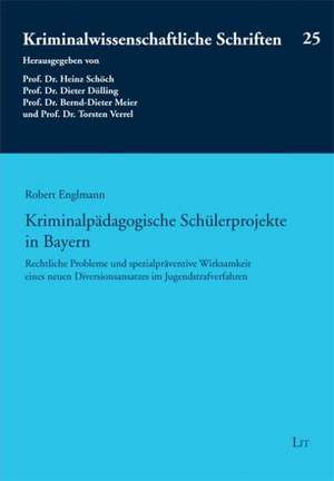 Kriminalpädagogische Schülerprojekte in Bayern de Robert Englmann