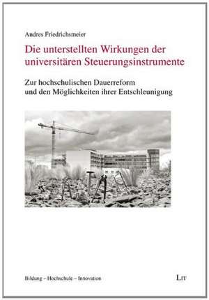 Die unterstellten Wirkungen der universitären Steuerungsinstrumente de Andres Friedrichsmeier