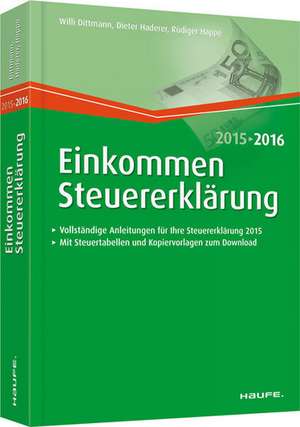 Dittmann, W: Einkommensteuererklärung 2015/2016