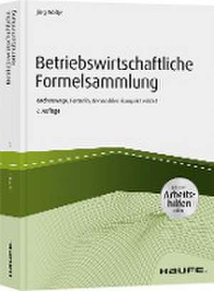 Betriebswirtschaftliche Formelsammlung - inkl. Arbeitshilfen online de Jörg Wöltje