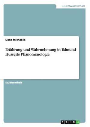 Erfahrung und Wahrnehmung in Edmund Husserls Phänomenologie de Dana Michaelis