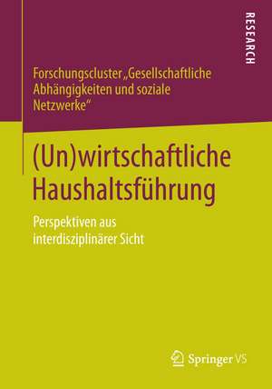 (Un)wirtschaftliche Haushaltsführung: Perspektiven aus interdisziplinärer Sicht de Forschungscluster "Gesellschaftliche Abhängigkeiten und so