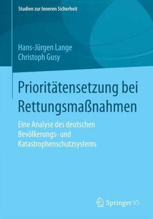 Kooperation im Katastrophen- und Bevölkerungsschutz de Hans-Jürgen Lange