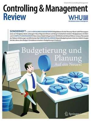 Controlling & Management Review Sonderheft 1-2015: Budgetierung und Planung de Utz Schäffer