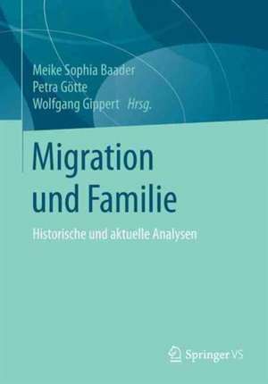 Migration und Familie: Historische und aktuelle Analysen de Meike Sophia Baader