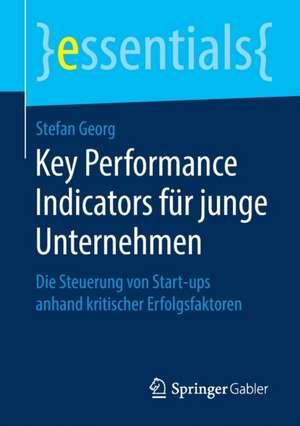 Key Performance Indicators für junge Unternehmen: Die Steuerung von Start-ups anhand kritischer Erfolgsfaktoren de Stefan Georg