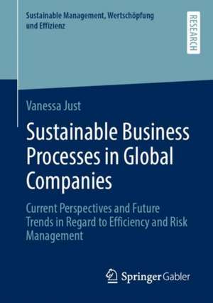 Sustainable Business Processes in Global Companies: Current Perspectives and Future Trends in Regard to Efficiency and Risk Management de Vanessa Just