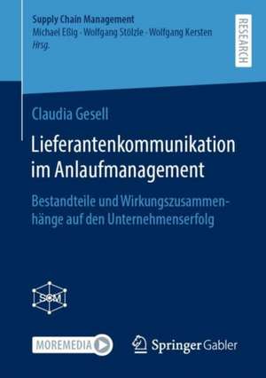 Lieferantenkommunikation im Anlaufmanagement de Claudia Gesell