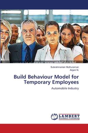 Build Behaviour Model for Temporary Employees de Subrahmanian Muthuraman