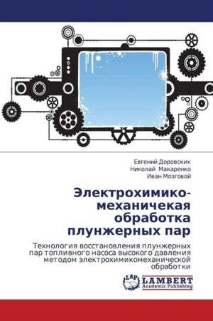 Elektrokhimiko-mekhanichekaya obrabotka plunzhernykh par de Dorovskikh Evgeniy