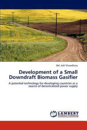 Development of a Small Downdraft Biomass Gasifier de Md. Adil Chawdhury