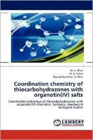 Coordination chemistry of thiocarbohydrazones with organotin(IV) salts de M. A. Affan