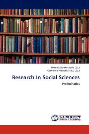 Research In Social Sciences de Mukuthuria Mwenda