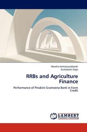 RRBs and Agriculture Finance de Venkatasubbaiah Marella