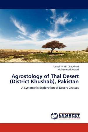 Agrostology of Thal Desert (District Khushab), Pakistan de Chaudhari Sunbal Khalil