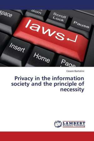 Privacy in the information society and the principle of necessity de Bartolini Cesare