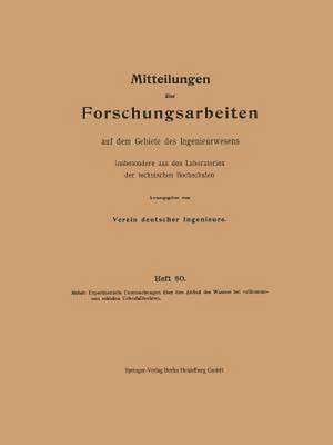 Experimentelle Untersuchungen über den Abfluß des Wassers bei vollkommenen schiefen Ueberfallwehren de Ordulf Georg Aichel