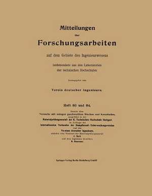 Mitteilungen über Forschungsarbeiten auf dem Gebiete des Ingenieurwesens de Carl von Bach