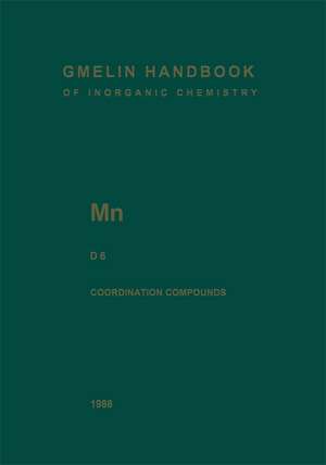 Mn Manganese: Coordination Compounds 6 de L.J. Boucher