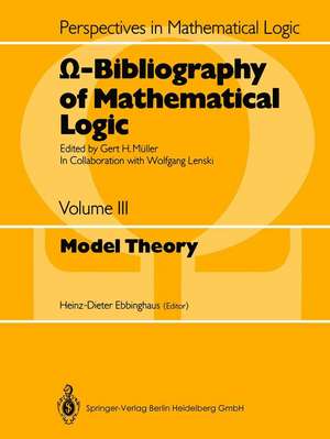 Ω-Bibliography of Mathematical Logic: Model Theory de Wolfgang Lenski