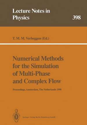 Numerical Methods for the Simulation of Multi-Phase and Complex Flow: Proceedings of a Workshop Held at Koninklijke/Shell-Laboratorium, Amsterdam Amsterdam, The Netherlands, 30 May – 1 June 1990 de T.M.M. Verheggen