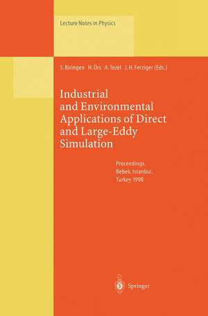 Industrial and Environmental Applications of Direct and Large-Eddy Simulation: Proceedings of a Workshop Held in Istanbul, Turkey, 5–7 August 1998 de Sedat Biringen