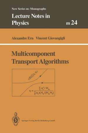 Multicomponent Transport Algorithms de Alexandre Ern