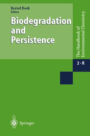 Biodegradation and Persistence de B. Beek