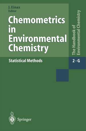 Chemometrics in Environmental Chemistry - Statistical Methods de Jürgen Einax