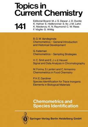 Chemometrics and Species Identification de Carla Armanino