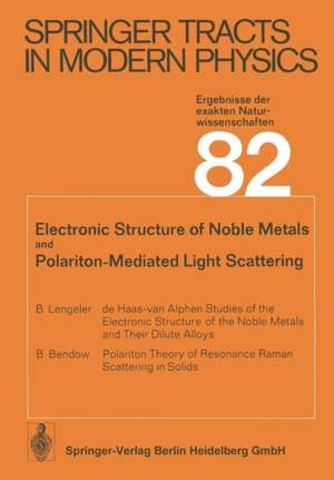 Electronic Structure of Noble Metals and Polariton-Mediated Light Scattering de B. Bendow