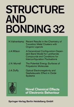 Novel Chemical Effects of Electronic Behaviour de Xue Duan