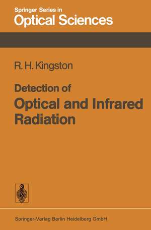 Detection of Optical and Infrared Radiation de R. H. Kingston