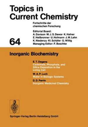 Inorganic Biochemistry de Kendall N. Houk