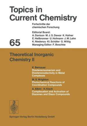 Theoretical Inorganic Chemistry II de Friedrich L. Boschke