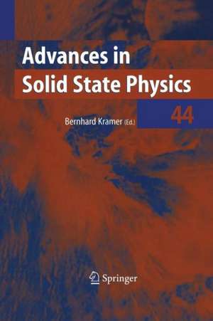 Advances in Solid State Physics de Bernhard Kramer