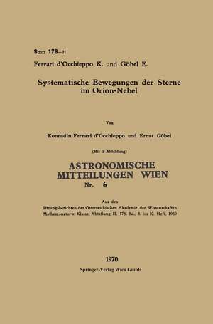 Systematische Bewegungen der Sterne im Orion-Nebel de Konradin Ferrari D’Occhieppo