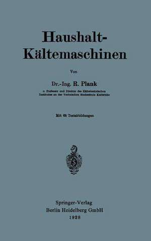 Haushalt-Kältemaschinen de Rudolf Plank