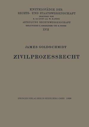 Zivilprozessrecht de James Paul Goldschmidt