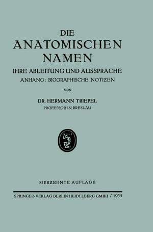 Triepel, H: Anatomischen Namen