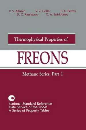 Thermophysical Properties of Freons: Methane Series, Part 1 de V.V. Altunin